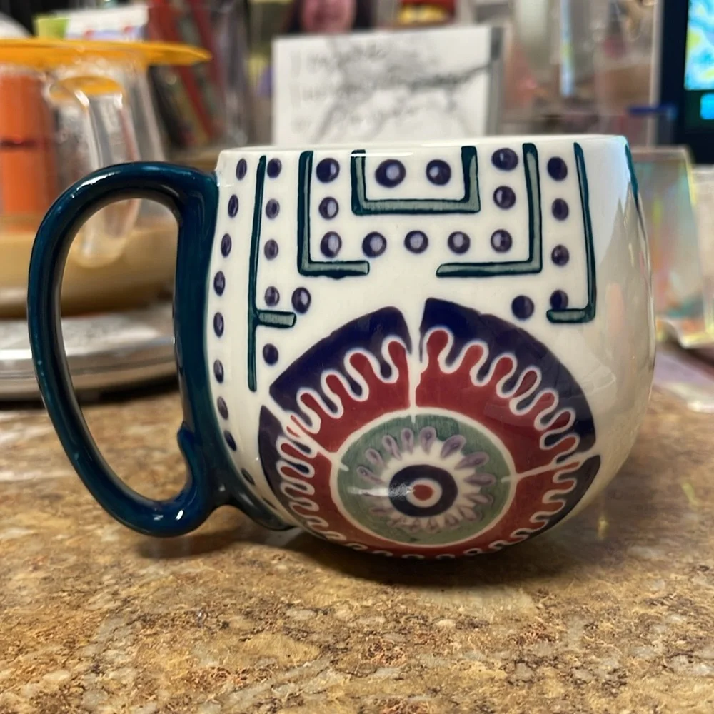 Anthropologie Orchid Pavilion Mug